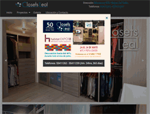 Tablet Screenshot of closetsleal.com